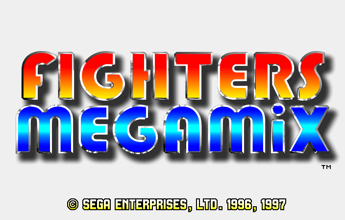 Fighters MegaMix Title Screen